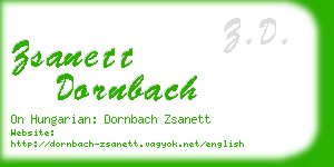 zsanett dornbach business card